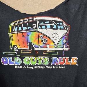 Old Guys Rule T Shirt Cut Off Arms Tank Mens Size XL Tie-Dye Volkswagen